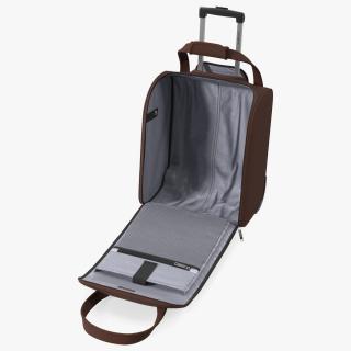 3D Open Softshell Luggage Samsonite Brown model