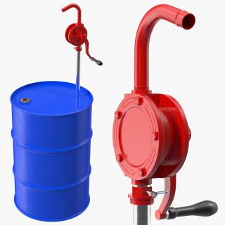 Rotary Pump with Oil Barrel 3D