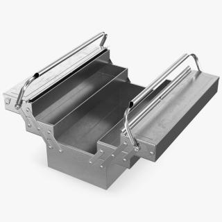 Heavy Duty Metal Cantilever Toolbox Rigged 3D