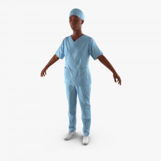 Afro American Nurse 3D model