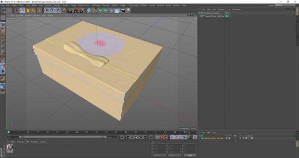 Simple Design Gift Box 3D