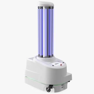 UV Disinfection Robot On 3D model
