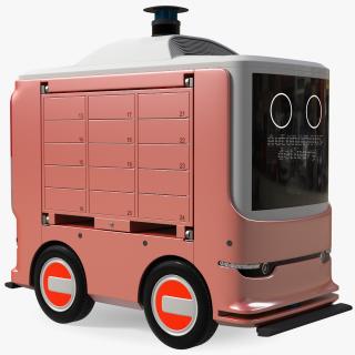 3D Unmanned Ground Vehicle Delivery Robot model