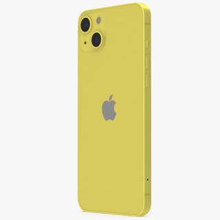 3D iPhone 14 Plus Yellow