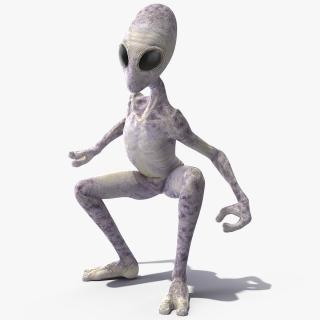 3D Humanoid Alien Rigged