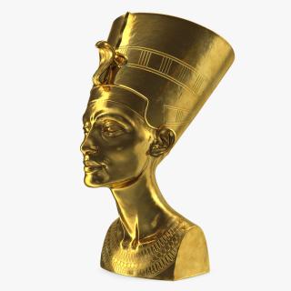 3D model Golden Bust of Queen Nefertiti