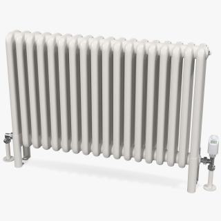 3D model Central Heating Radiator with Thermostat