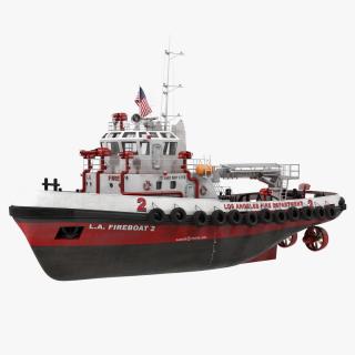 3D Fire Boat LA Fire Department model