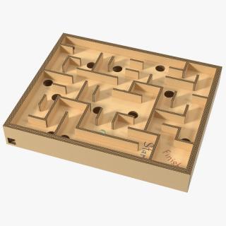 Board Game Marble Labyrinth from Cardboard 3D