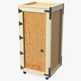 3D model Tall Reusable Wooden Shipping Crate