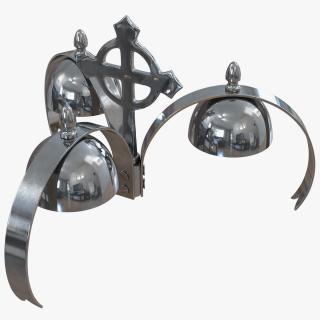 Silver Liturgical Bell 3D