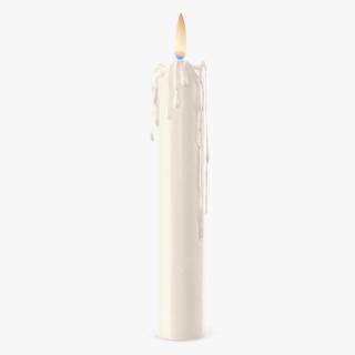 Melted Candle White 3D model