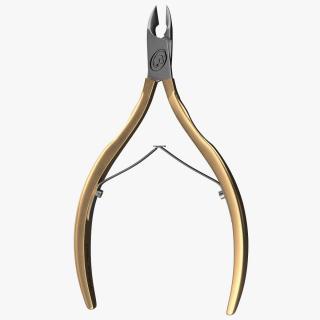 BlueOrchids Professional Cuticle Nipper Gold 3D model