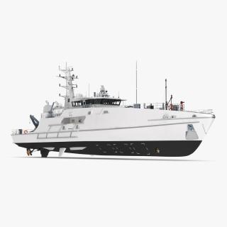 Cape Class Patrol Boat Rigged 3D model