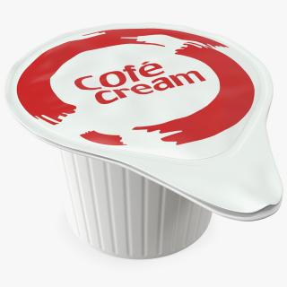 3D model Portioned Coffee Creamer in Plastic Container