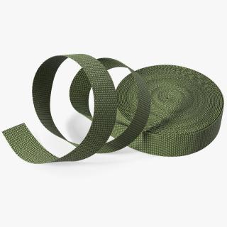 3D model Heavy Duty Webbing Belt Strap Green