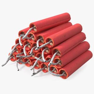 Pile of Red Firecrackers 3D model