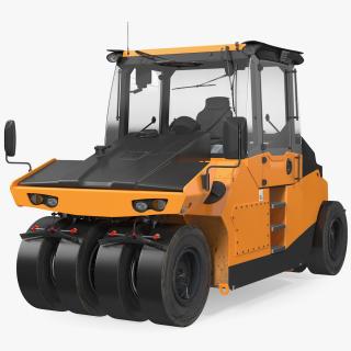 3D Pneumatic Tyred Road Roller Compactor Dusty model