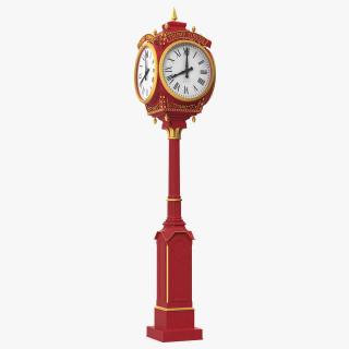 3D Trump Tower Clock Red
