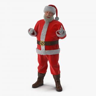 Santa Claus with Fur Rigged 3D