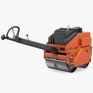 3D model Hand Guided Double Vibratory Roller