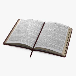 Holy Bible Opened Book 3D
