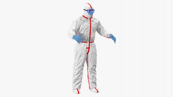 3D Chemical Protective Suit Rigged