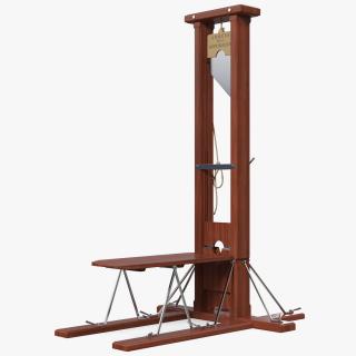 3D Vintage 19th Century French Guillotine model