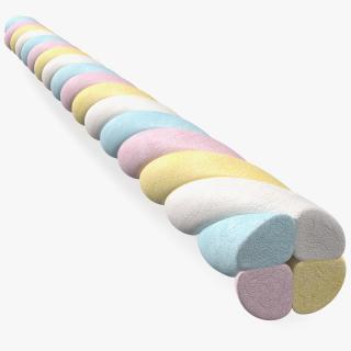 3D Marshmallow Candy Twist model