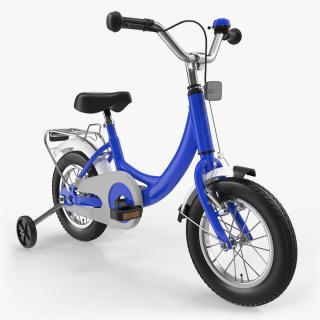 3D Small Kids Bike with Training Wheels