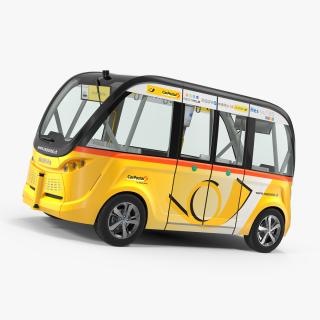 3D model Navya Arma Car Postal Driverless Electric Bus