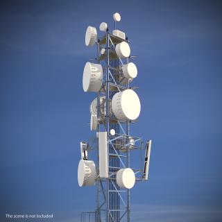 3D Cell Phone Tower 3 model
