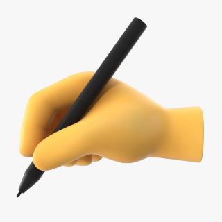 3D Writing Hand Emoji model