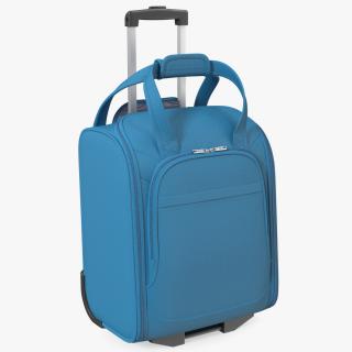 Blue Softshell Luggage 3D