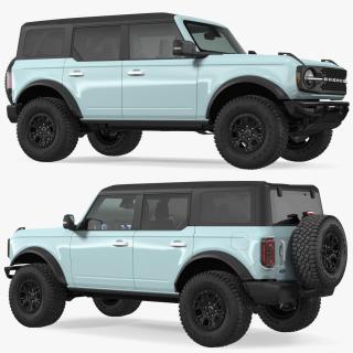 3D Ford Bronco 2021 Four Door Rigged model