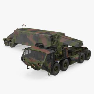 3D Camouflage M983 Tractor with TPY2 Radar Rigged