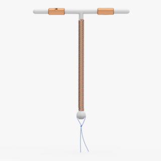 Copper Intrauterine Device T-IUD 3D