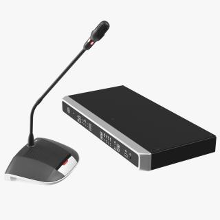3D Conference System Control Unit with Microphone