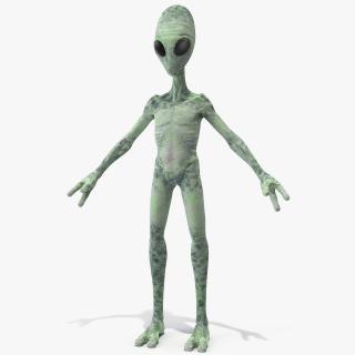Green Alien Neutral Pose 3D model