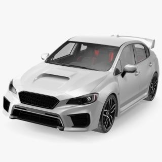 Luxury Sport Sedan White 3D model