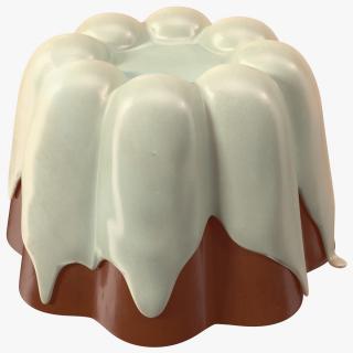 3D Jelly Pudding Chocolate model