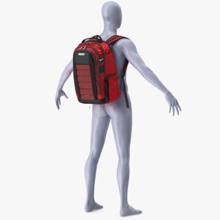 Carrier GSD Backpack Samsonite Red on Mannequin 3D