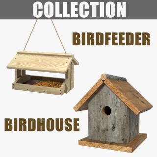 3D Bird Feeder and Birdhouse Collection