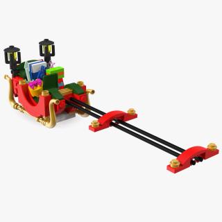 Lego Santas Sleigh with Gifts 3D model