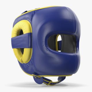 3D Boxing Headdress for Face Protection Blue