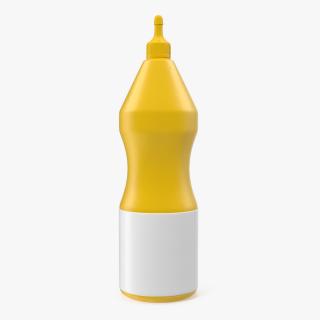 3D model Mustard Plastic Squeeze Bottle