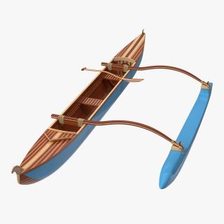 3D model Outrigger Canoe