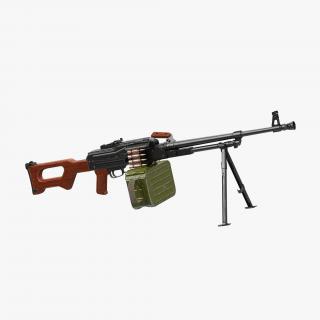 3D Russian Machine Gun PKM model