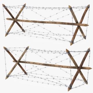 3D Knife Rest Barbed Wire Obstacle