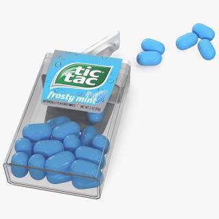 Spilled Tic Tac Frosty Mint Flavored Mints 3D